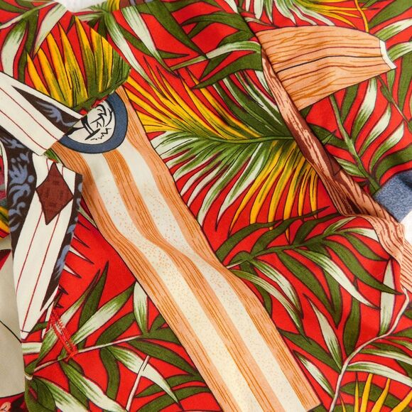 RJC Infant Boy Hawaiian Shirt Shorts Set 12M Cotton Surfboard Tropical Pattern - Picture 9 of 16